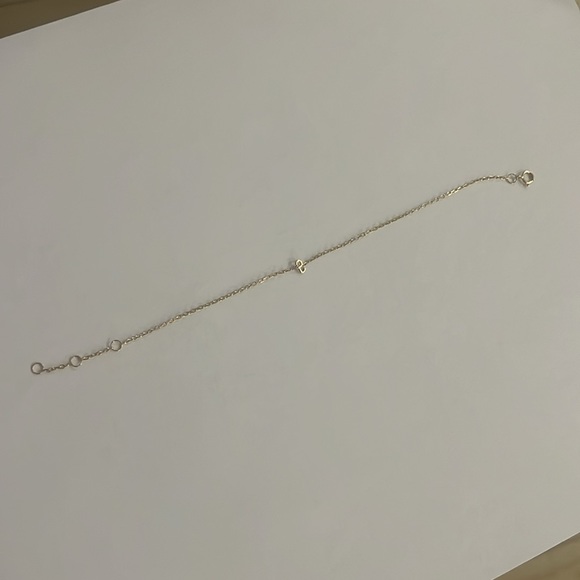 Stone and Strand “S” Gold Initial Bracelet - Picture 2 of 16